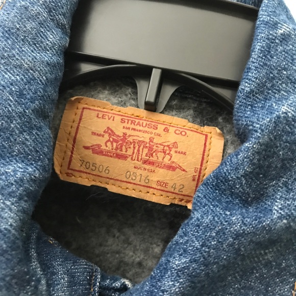 Levi lined jacket sz 42. LL484 - Picture 3 of 6